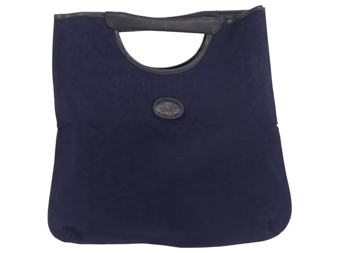 Céline CELINE C Sulky Hand Bag Canvas Navy - vista 13