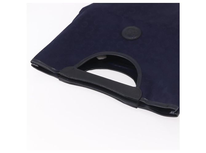 Céline CELINE C Sulky Hand Bag Canvas Navy - vista 6