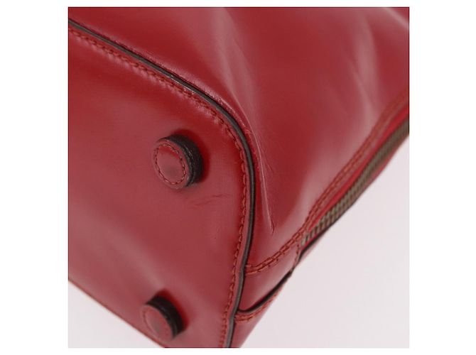PRADA Hand Bag Leather Red Gold - vista 14