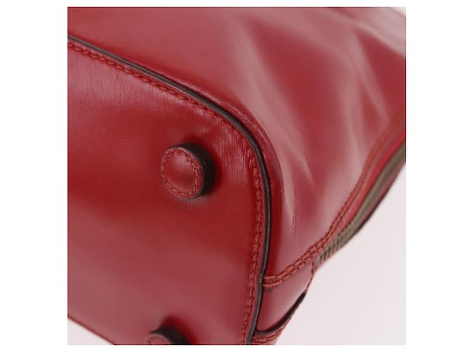 PRADA Hand Bag Leather Red Gold - vista 16