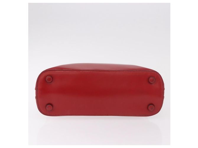 PRADA Hand Bag Leather Red Gold - vista 5