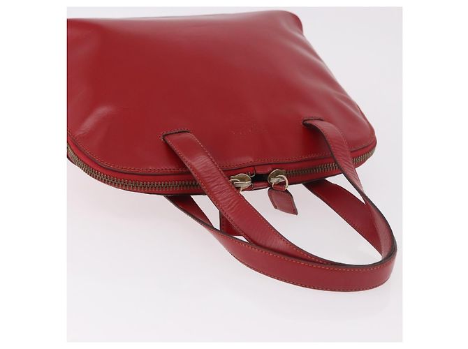 PRADA Hand Bag Leather Red Gold - vista 6