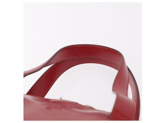 PRADA Hand Bag Leather Red Gold - vista 8