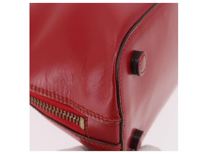 PRADA Hand Bag Leather Red Gold - vista 9