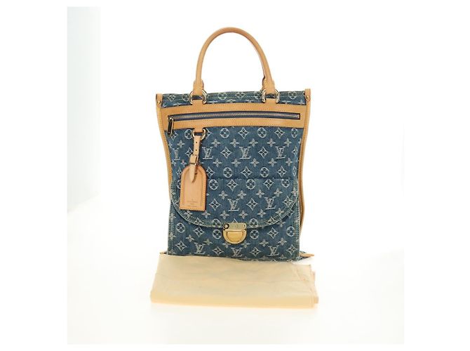 LOUIS VUITTON Monogram Denim Hand Bag Blue M95018 LV - vista 12