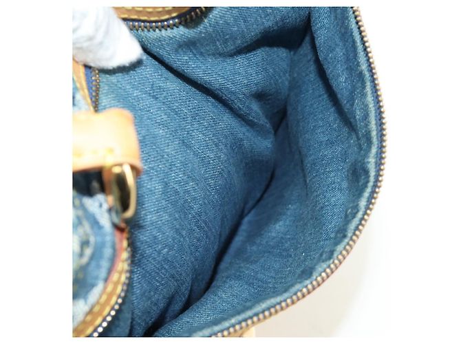 LOUIS VUITTON Monogram Denim Hand Bag Blue M95018 LV - vista 21