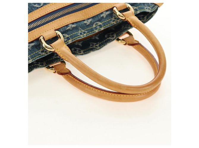 LOUIS VUITTON Monogram Denim Hand Bag Blue M95018 LV - vista 7