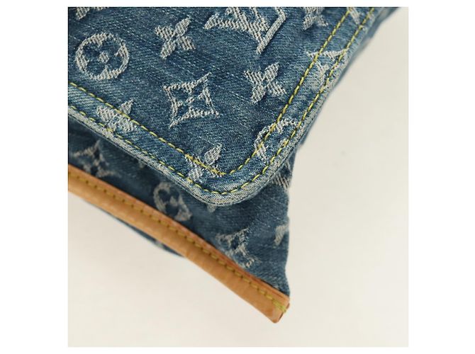 LOUIS VUITTON Monogram Denim Hand Bag Blue M95018 LV - vista 9