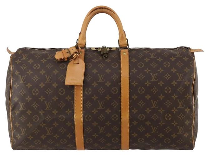 LOUIS VUITTON Monogram Keepall 55 Boston Bag M41424 LV - vista 13