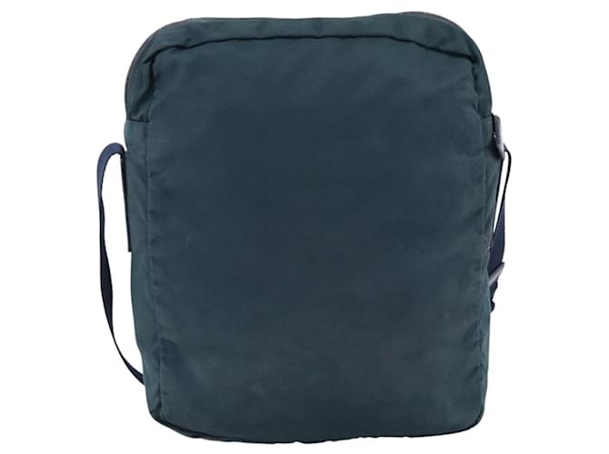 PRADA Shoulder Bag Nylon Blue Silver - vista 2