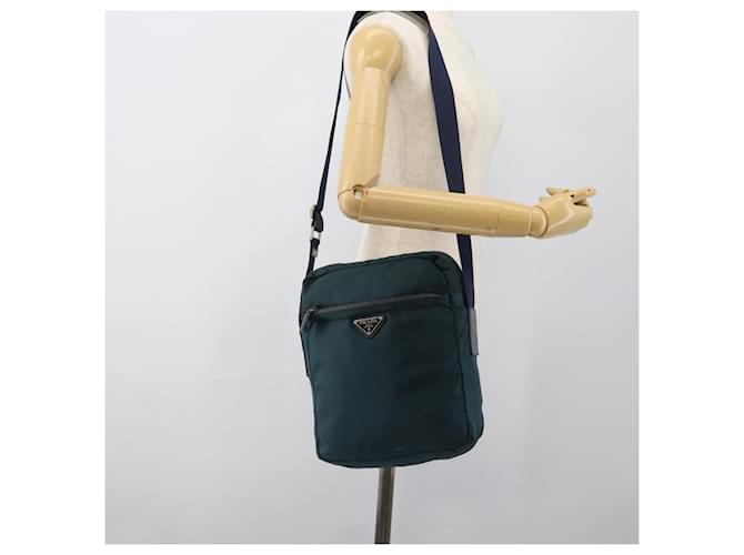 PRADA Shoulder Bag Nylon Blue Silver - vista 26