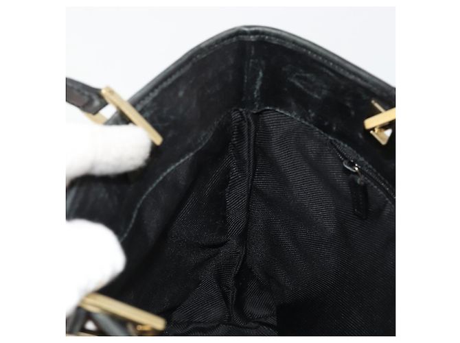 GUCCI GG Canvas Hand Bag Black Gold 002 1099 - vista 18