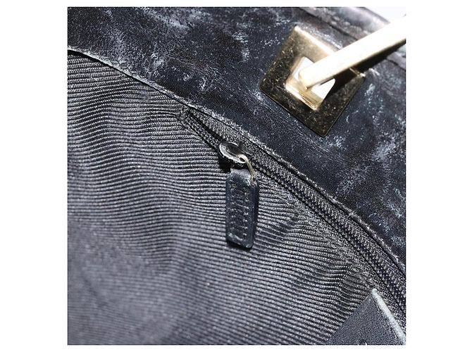 GUCCI GG Canvas Hand Bag Black Gold 002 1099 - vista 19