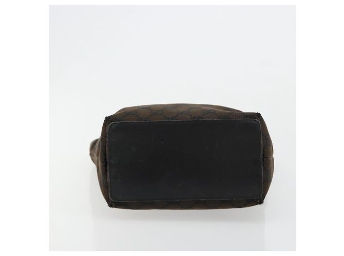 GUCCI GG Canvas Hand Bag Black Gold 002 1099 - vista 9