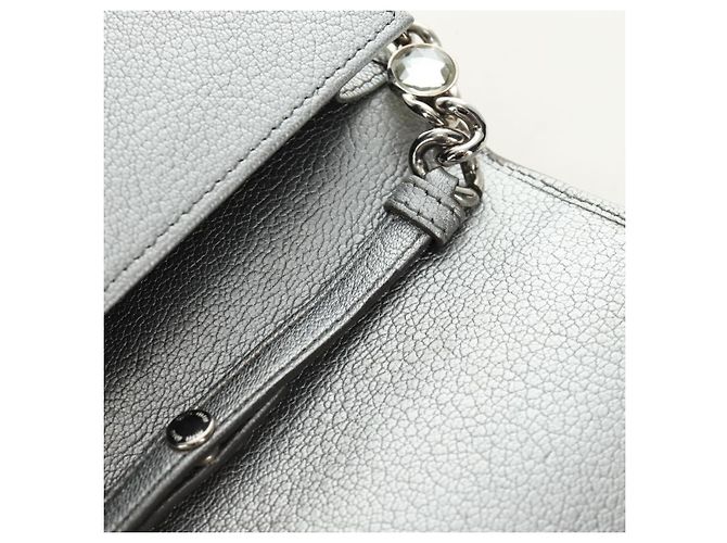 Miu Miu Shoulder Bag Leather Silver - vista 20