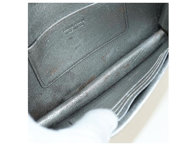 Miu Miu Shoulder Bag Leather Silver - vista 23