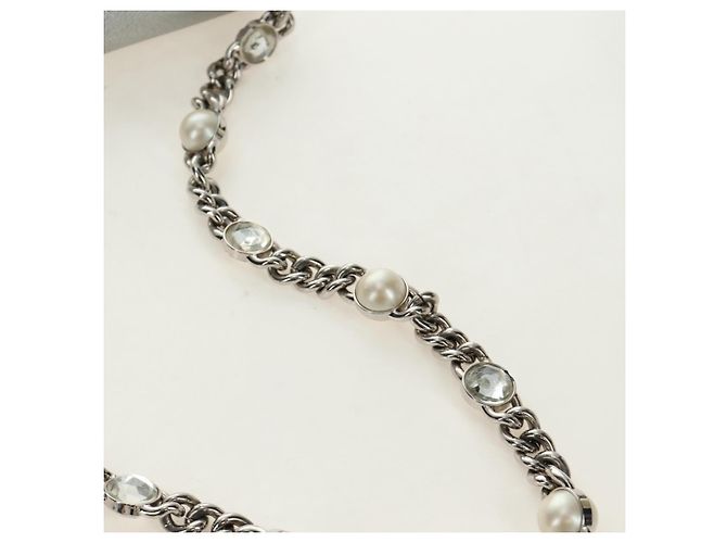 Miu Miu Shoulder Bag Leather Silver - vista 9