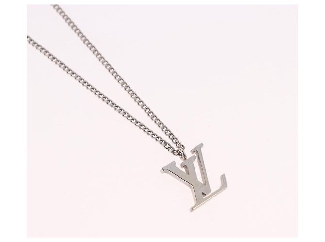 LOUIS VUITTON LV Initials Necklace 18K Gold(750) White Gold - vista 3