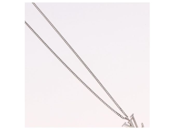 LOUIS VUITTON LV Initials Necklace 18K Gold(750) White Gold - vista 4