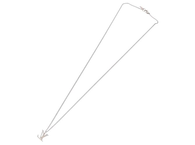 LOUIS VUITTON LV Initials Necklace 18K Gold(750) White Gold - vista 8