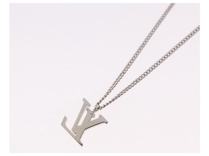 LOUIS VUITTON LV Initials Necklace 18K Gold(750) White Gold - vista 9