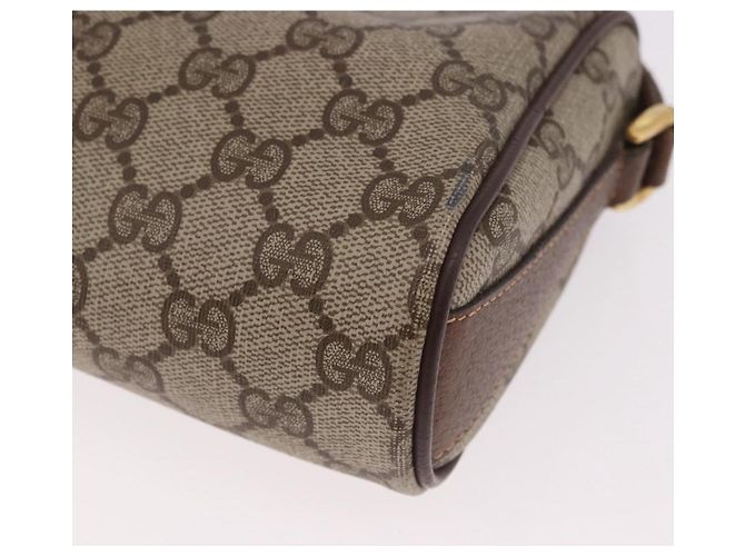 GUCCI GG Supreme Web Sherry Line Bag PVC Beige Gold 89 02 018 - vista 13