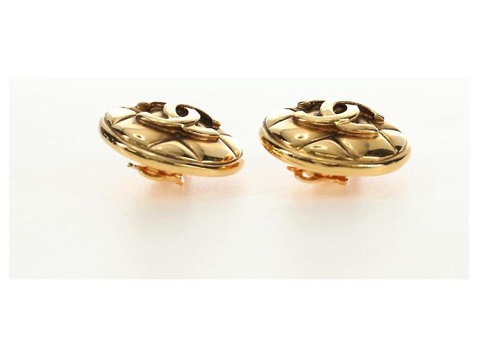 CHANEL Earring metal Gold Tone CC - vista 7