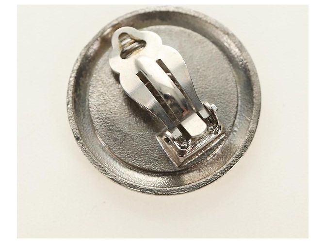 CHANEL COCO Mark Earring metal Silver tone CC - vista 5
