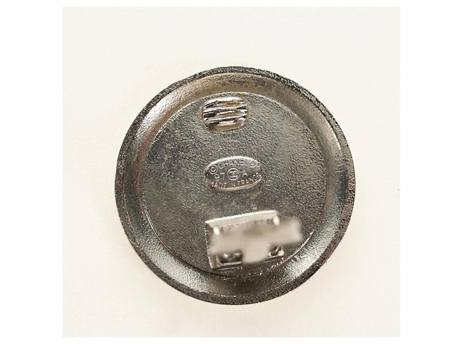 CHANEL COCO Mark Earring metal Silver tone CC - vista 6