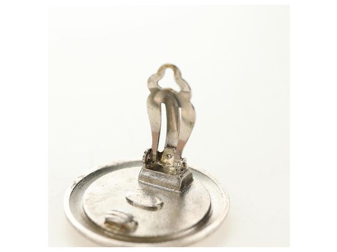 CHANEL COCO Mark Earring metal Silver tone CC - vista 7