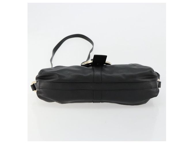 Bulgari BVLGARI Chandra Shoulder Bag Leather Black Gold - vista 9