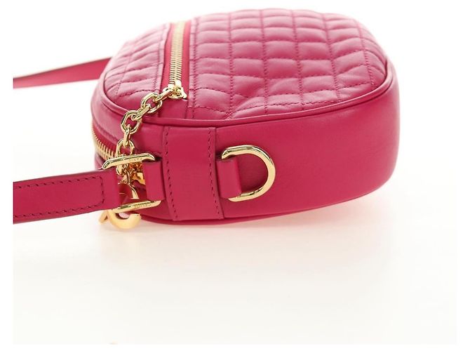 Céline CELINE Shoulder Bag Leather Pink Gold - vista 4