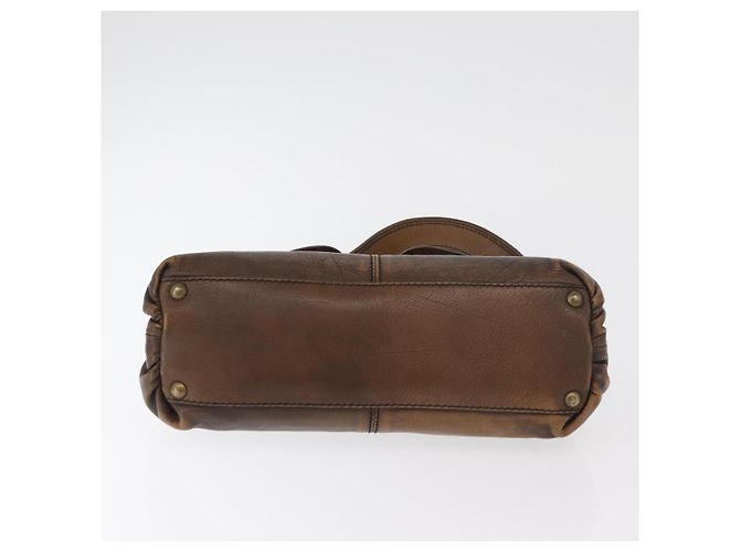 Miu Miu Hand Bag Leather Brown Silver - vista 10