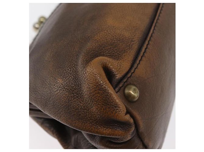 Miu Miu Hand Bag Leather Brown Silver - vista 13