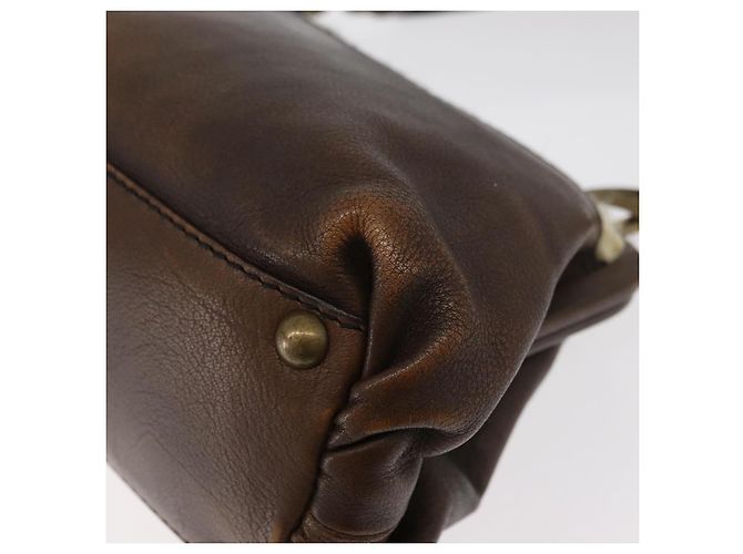 Miu Miu Hand Bag Leather Brown Silver - vista 14