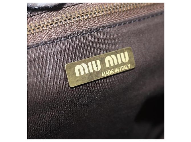 Miu Miu Hand Bag Leather Brown Silver - vista 17
