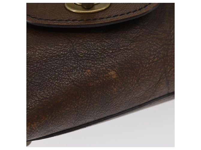 Miu Miu Hand Bag Leather Brown Silver - vista 3