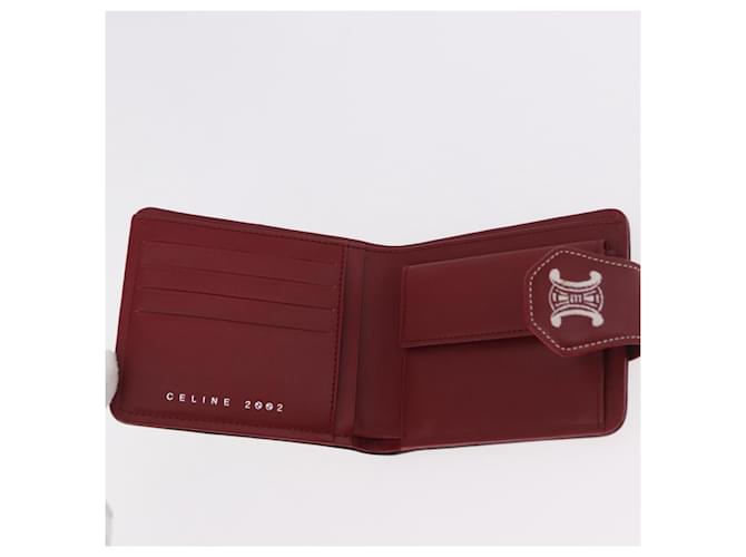 Céline CELINE Compact Wallet Leather White Silver - vista 13