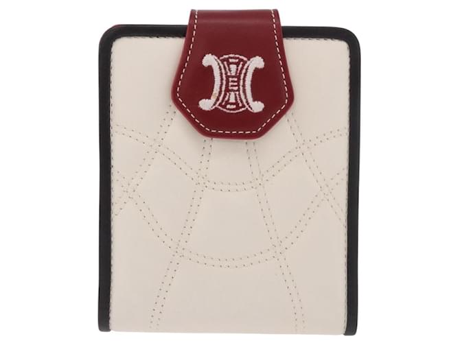 Céline CELINE Compact Wallet Leather White Silver - vista 2