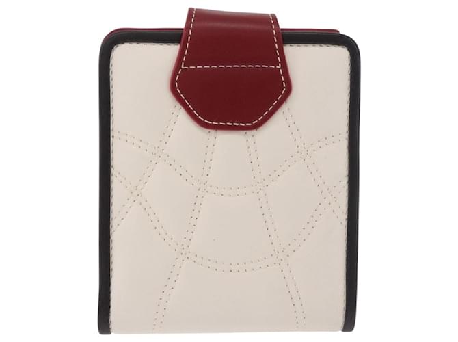 Céline CELINE Compact Wallet Leather White Silver - vista 4