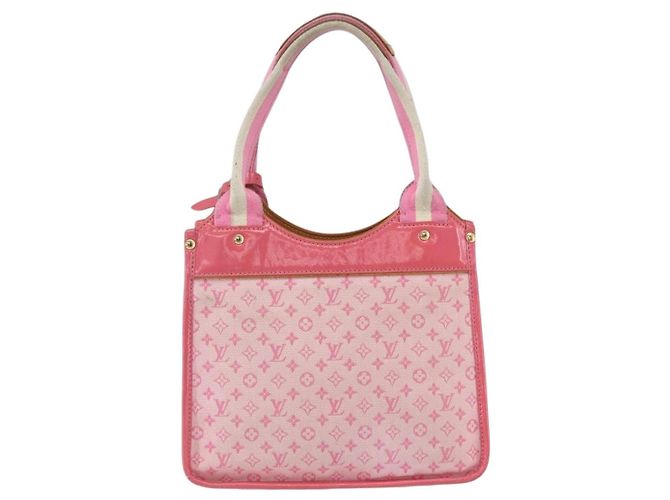 LOUIS VUITTON Monogram Mini Suck Catlin Hand Bag Pink Gold M92930 LV - vista 2