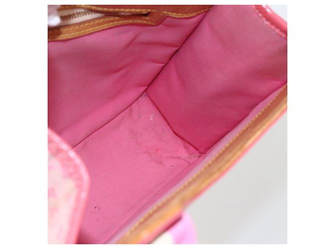 LOUIS VUITTON Monogram Mini Suck Catlin Hand Bag Pink Gold M92930 LV - vista 20