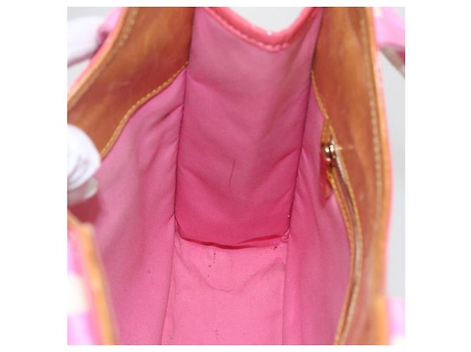 LOUIS VUITTON Monogram Mini Suck Catlin Hand Bag Pink Gold M92930 LV - vista 21