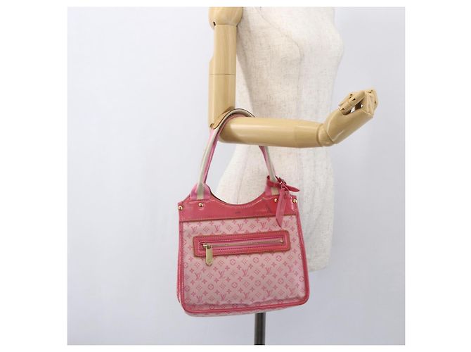 LOUIS VUITTON Monogram Mini Suck Catlin Hand Bag Pink Gold M92930 LV - vista 24