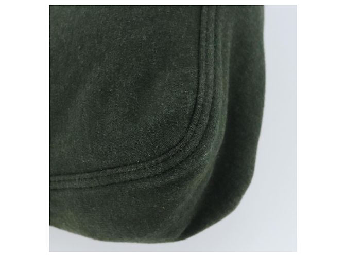 FENDI Mamma Baguette Hand Bag Cotton Green Silver - vista 16