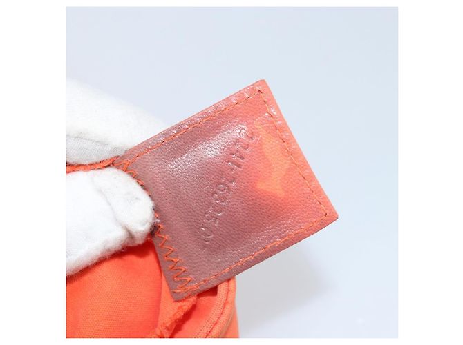 FENDI Mamma Baguette Shoulder Bag Nylon Orange Silver - vista 12