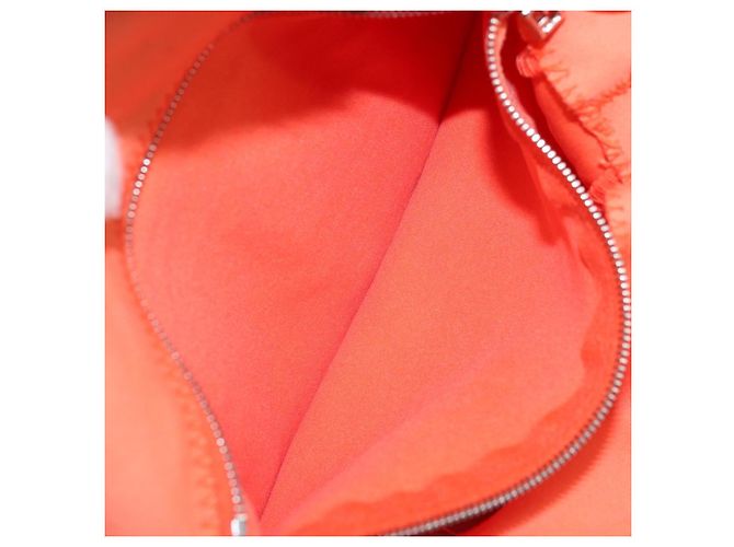 FENDI Mamma Baguette Shoulder Bag Nylon Orange Silver - vista 26