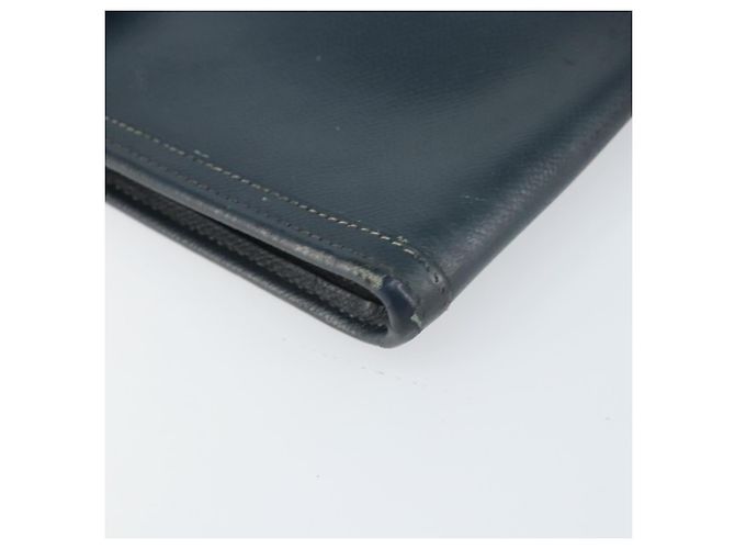 Hermès HERMES Clutch Bag Leather Navy - vista 14