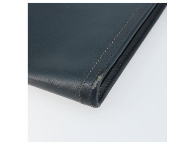 Hermès HERMES Clutch Bag Leather Navy - vista 15