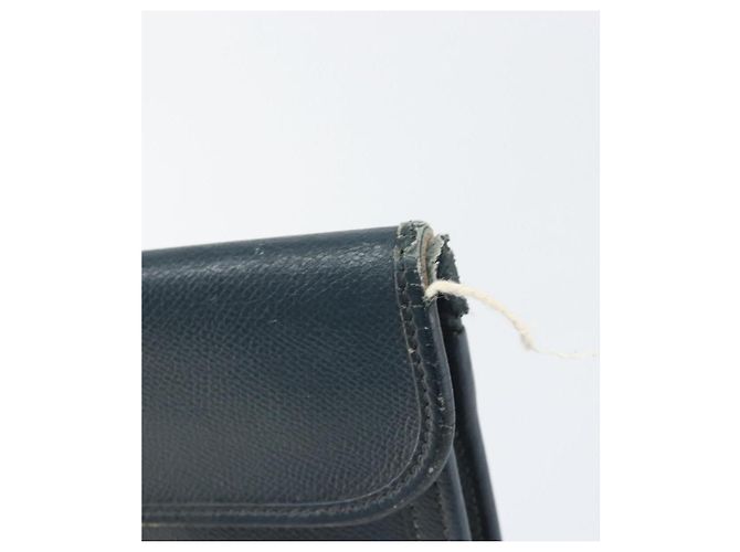 Hermès HERMES Clutch Bag Leather Navy - vista 9